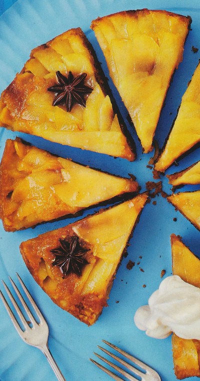 picture of Upside down apple and star anise cake
 cake